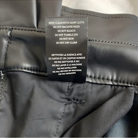 Blank NYC Paperbag Waist Vegan Leather Pants Size 28 No Belt NWTS - Picture 5 of 9
